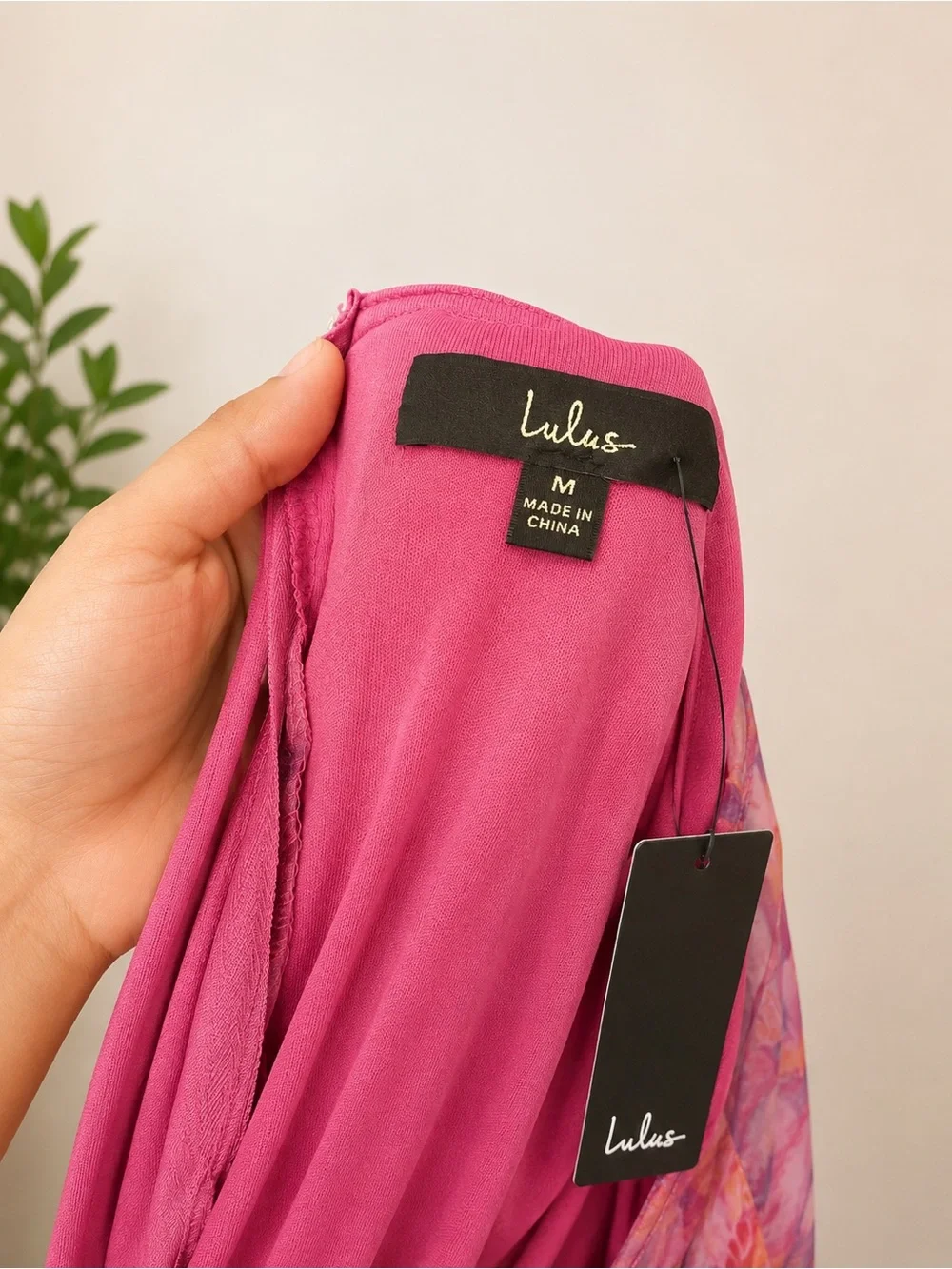 Lulus Pink Watercolor Open Back Maxi Dress Size M NWT Formal Prom Wedding Guest - Picture 5 of 5